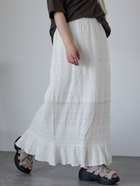 【エヘカソポ/ehka sopo】の◎シャーリングナロースカート 人気、トレンドファッション・服の通販 founy(ファニー) ファッション Fashion レディースファッション WOMEN スカート Skirt ギャザー Gather シャーリング Shirring スマート Smart フリル Frills エレガント 上品 Elegant |ID:prp329100004538073