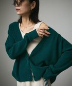 【サロン アダム エ ロペ/SALON adam et rope'】のVネックカーディガン-CreamyCotton /クリーミーコットン- グリーン(30)|ID: prp329100004538080 ipo3291000000032066991