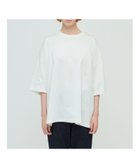 【マーコート/MARcourt】のmizuiro ind クルーネックワイドチュニック オフホワイト|ID: prp329100004538096 ipo3291000000032720665