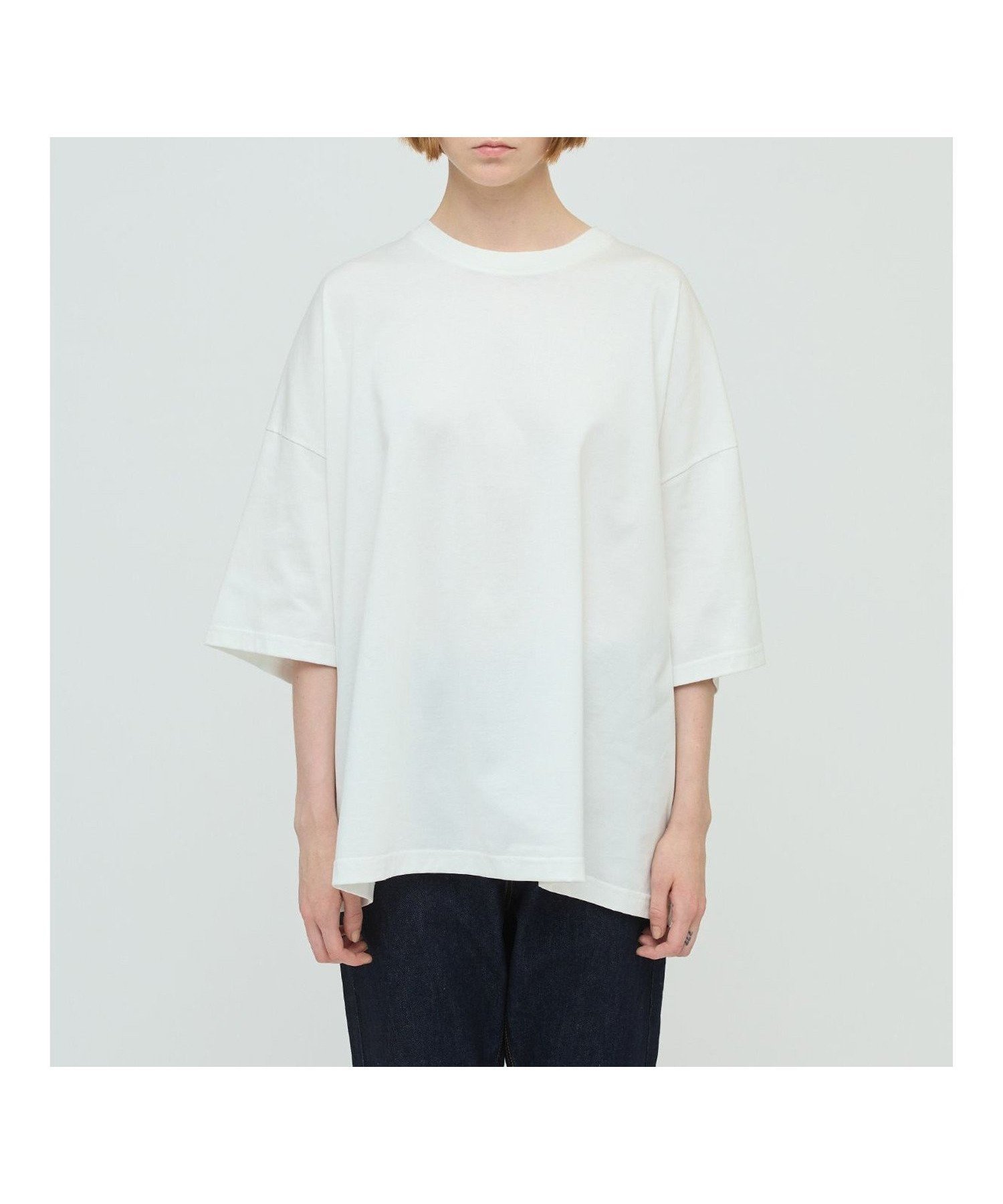 【マーコート/MARcourt】のmizuiro ind クルーネックワイドチュニック インテリア・キッズ・メンズ・レディースファッション・服の通販 founy(ファニー) 　ファッション　Fashion　レディースファッション　Fashion for Women　トップス・カットソー　Cut & Sew Tops　ベーシック　Basic, Essential　ポケット　Pocket, Pocket Detail　無地　Plain, Solid Color　オフホワイト|ID: prp329100004538096 ipo3291000000032720665