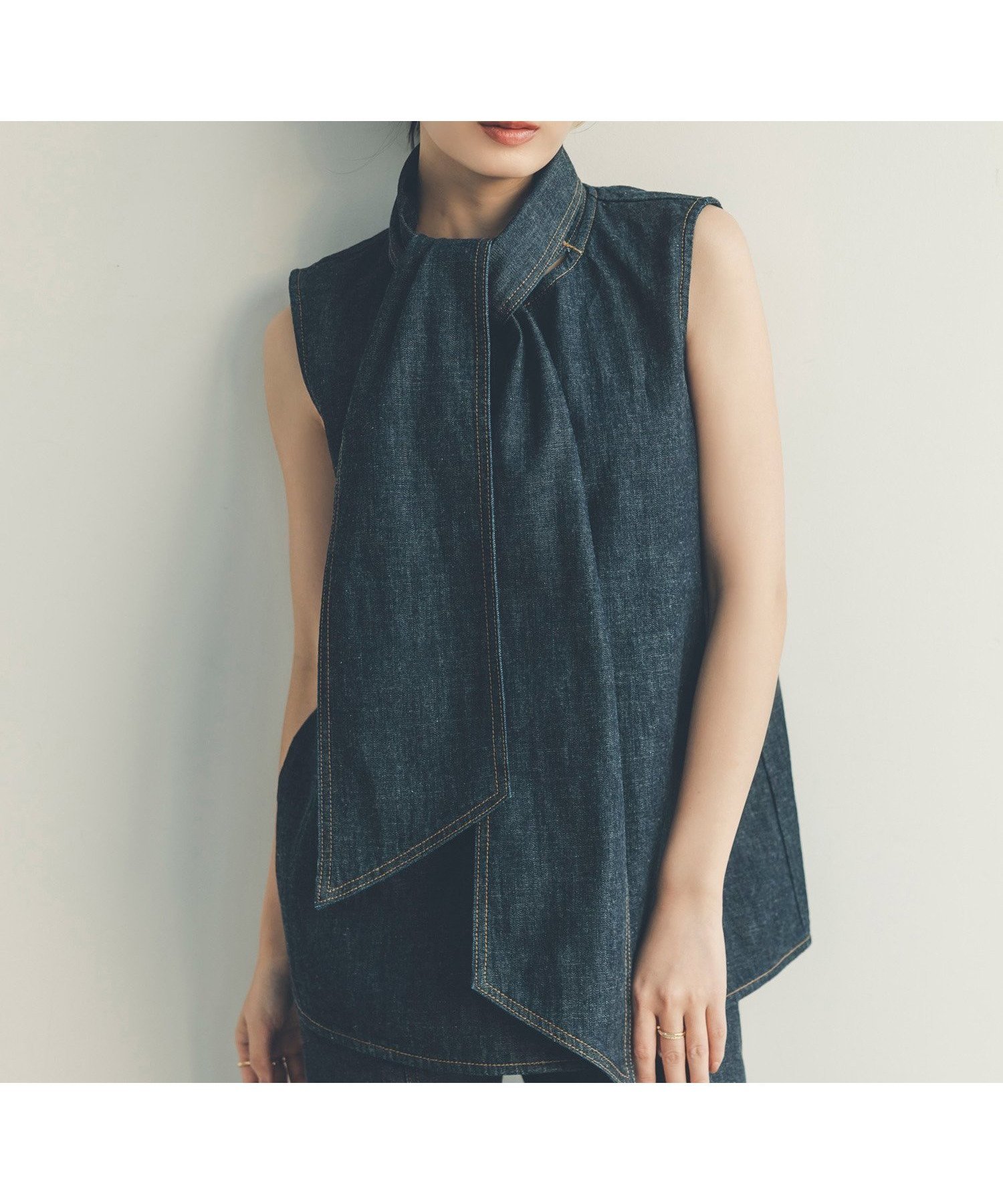【アニュアンス/anuans】のデニムボウタイブラウス 人気、トレンドファッション・服の通販 founy(ファニー) 　ファッション　Fashion　レディースファッション　WOMEN　トップス・カットソー　Tops/Tshirt　シャツ/ブラウス　Shirts/Blouses　クラシカル　Classical　スリット　Slit　デニム　Denim　リボン　Ribbon　エレガント 上品　Elegant　 other-1|ID: prp329100004538151 ipo3291000000032252562