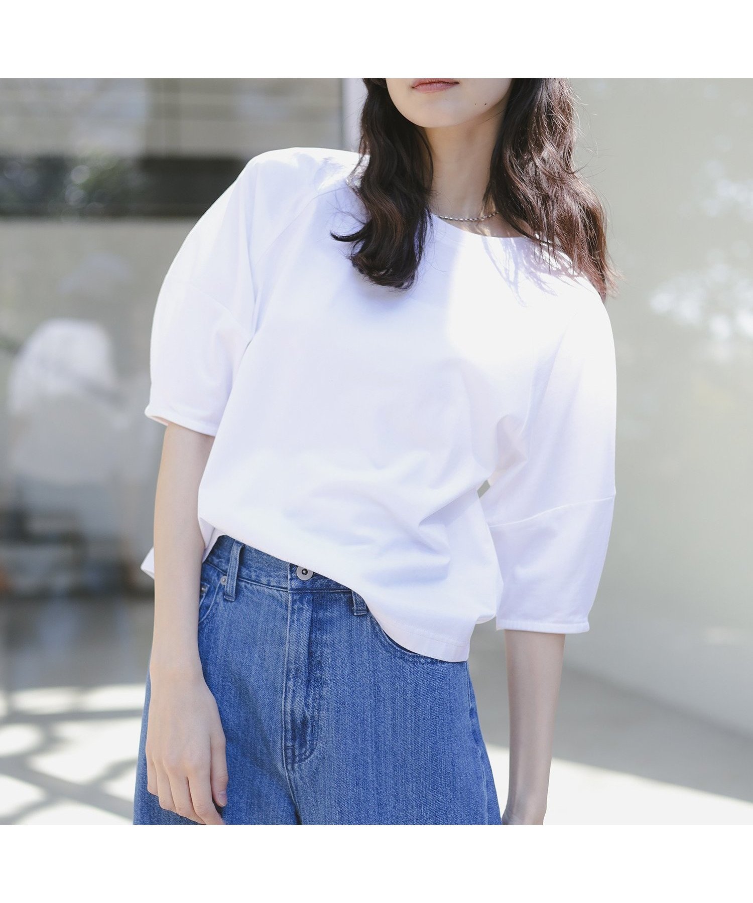 【ビーミングライフストアバイビームス/B:MING LIFE STORE by BEAMS】の【+15%ポイントバック】シルケット ワイドスリーブ Tシャツ 25SS 夏まで使える きれいめ ウォッシャブル 母の日 人気、トレンドファッション・服の通販 founy(ファニー) 　ファッション　Fashion　レディースファッション　WOMEN　トップス・カットソー　Tops/Tshirt　シャツ/ブラウス　Shirts/Blouses　ロング / Tシャツ　T-Shirts　バッグ　Bag　インナー　Inner　ウォッシャブル　Washable　春　Spring　カーゴパンツ　Cargo Pants　クール　Cool　シルケット　Mercerization　シンプル　Simple　スリーブ　Sleeve　とろみ　Thickness　デニム　Denim　定番　Standard　人気　Popularity　バランス　Balance　ロング　Long　ワイド　Wide　おすすめ　Recommend　夏　Summer　2025年　2025　2025春夏・S/S　Ss,Spring/Summer,2025　 other-1|ID: prp329100004538195 ipo3291000000032067578