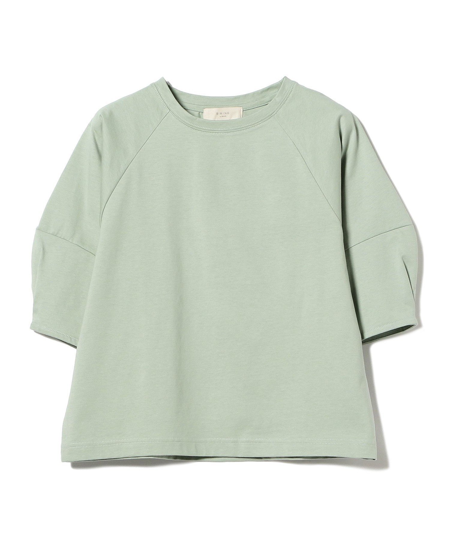 【ビーミングライフストアバイビームス/B:MING LIFE STORE by BEAMS】の【+15%ポイントバック】シルケット ワイドスリーブ Tシャツ 25SS 夏まで使える きれいめ ウォッシャブル 母の日 インテリア・キッズ・メンズ・レディースファッション・服の通販 founy(ファニー) 　ファッション　Fashion　レディースファッション　WOMEN　トップス・カットソー　Tops/Tshirt　シャツ/ブラウス　Shirts/Blouses　ロング / Tシャツ　T-Shirts　バッグ　Bag　インナー　Inner　ウォッシャブル　Washable　春　Spring　カーゴパンツ　Cargo Pants　クール　Cool　シルケット　Mercerization　シンプル　Simple　スリーブ　Sleeve　とろみ　Thickness　デニム　Denim　定番　Standard　人気　Popularity　バランス　Balance　ロング　Long　ワイド　Wide　おすすめ　Recommend　夏　Summer　2025年　2025　2025春夏・S/S　Ss,Spring/Summer,2025　MINT|ID: prp329100004538195 ipo3291000000032067591