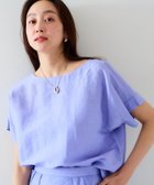 【アンタイトル/UNTITLED】の【セットアップ可能/手洗い可】リネン混 ボートネックTブラウス 人気、トレンドファッション・服の通販 founy(ファニー) ファッション Fashion レディースファッション Fashion for Women トップス・カットソー Cut & Sew Tops シャツ・ブラウス・オフィスカジュアル Elegant Blouses & Button-Ups おすすめ Recommended / Our Picks シアー Sheer, See-Through セットアップ Set-Up, Coordinated Outfit トレンド Trend, Trending Now ベーシック Basic, Essential ミックス Mix, Mixed Style リネン Linen, Linen Fabric thumbnail ブルー|ID: prp329100004538231 ipo3291000000033718373