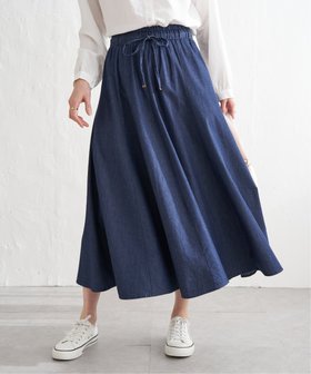 【イッカ/ikka】の8枚ハギボリュームスカート 人気、トレンドファッション・服の通販 founy(ファニー) ファッション Fashion レディースファッション WOMEN スカート Skirt おすすめ Recommend カットソー Cut And Sew ギャザー Gather シンプル Simple デニム Denim フィット Fit フレア Flare リブニット Rib Knit |ID:prp329100004538243