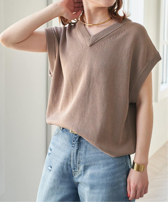 【スピック&スパン/Spick & Span】のコットンシルクリネンニットベスト インテリア・キッズ・メンズ・レディースファッション・服の通販 founy(ファニー) https://founy.com/ ファッション Fashion レディースファッション Ladies' Fashion Online アウター Coat Outerwear トップス・カットソー Tops/Tshirt ニット Knit Tops ベスト/ジレ Gilets/Vests おすすめ Recommend シルク Silk シンプル Simple スリーブ Sleeve デニム Denim フェミニン Feminine フレンチ French ベスト Vest ボトム Bottom リネン Linen ワイド Wide 夏 Summer 春 Spring S/S・春夏 Ss・Spring/Summer |ID: prp329100004538250 ipo3291000000032674394