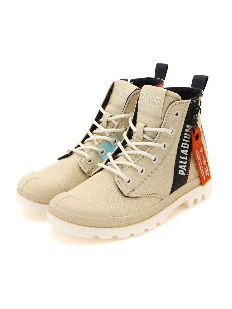 【エスラッシュ/S-Rush】のPALLADIUM/PAMPA HI OUTZIP OVERLAB インテリア・キッズ・メンズ・レディースファッション・服の通販 founy(ファニー) 　ファッション　Fashion　レディースファッション　WOMEN　キャンバス　Canvas　軽量　Lightweight　サイドジップ　Side Zip　シューズ　Shoes　定番　Standard　人気　Popularity　フランス　France　フレンチ　French　ミリタリー　Military　ラバー　Rubber　ベージュ|ID: prp329100004538288 ipo3291000000032146679