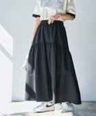 【コーエン/COEN】のシアサッカーティアードフレアスカート BLACK|ID: prp329100004538304 ipo3291000000032684146