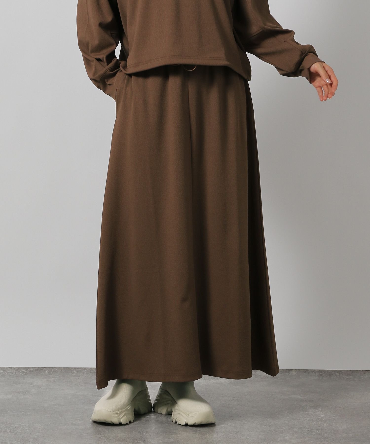 【ラコレ/LAKOLE】のドロストフレスカート インテリア・キッズ・メンズ・レディースファッション・服の通販 founy(ファニー) 　ファッション　Fashion　レディースファッション　WOMEN　スカート　Skirt　おすすめ　Recommend　スピンドル　Spindle　セットアップ　Set Up　フレア　Flare　ブラウン50|ID: prp329100004538309 ipo3291000000032403452