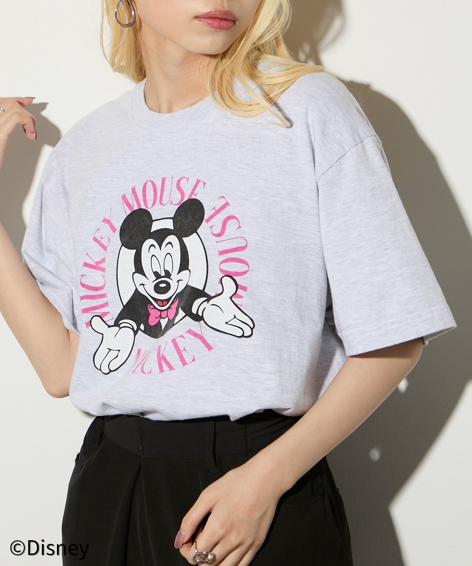 【カセットチャート/Cassette Chart】のGOOD ROCK SPEED/Disney Mickey Mouse ミッキーマウスTシャツ インテリア・キッズ・メンズ・レディースファッション・服の通販 founy(ファニー) 　ファッション　Fashion　レディースファッション　Fashion for Women　トップス・カットソー　Cut & Sew Tops　シャツ・ブラウス・オフィスカジュアル　Elegant Blouses & Button-Ups　ロングTシャツ・Tシャツ　Longline T-Shirts & Tees　ヴィンテージ　Vintage Style　キャラクター　Character, Licensed Characters　グラフィック　Graphic, Graphic Design　コレクション　Collection, Seasonal Line　ジャケット　Jacket, Outerwear　プリント　Print, Printed Pattern　再入荷　Restock / Back in Stock　おすすめ　Recommended / Our Picks　ASH|ID: prp329100004538314 ipo3291000000033537909