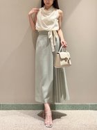 【スナイデル/SNIDEL】のプリーツロングスカート 人気、トレンドファッション・服の通販 founy(ファニー) ファッション Fashion レディースファッション Fashion for Women スカート Skirts ロングスカート Long Skirts / Maxi & Midi Skirts おすすめ Recommended / Our Picks クラシカル Classical, Vintage-Inspired ストレート Straight, Straight Cut トレンド Trend, Trending Now バランス Balance, Style Balance プリーツ Pleats, Pleated ラップ Wrap, Wrap Design thumbnail GRN[024]|ID: prp329100004538331 ipo3291000000033360588