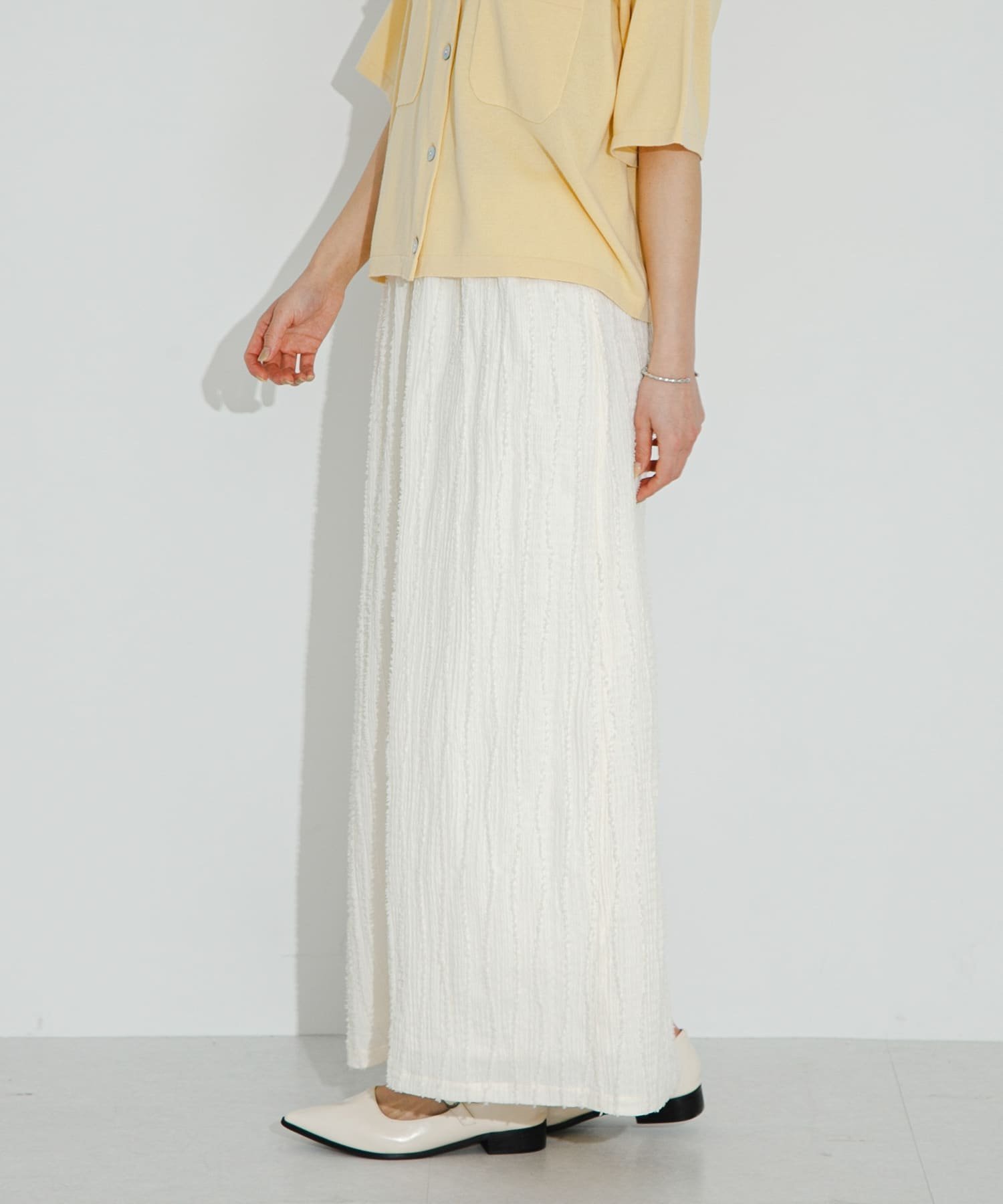 【サニーレーベル/Sonny Label / URBAN RESEARCH】のカットフリンジナロースカート インテリア・キッズ・メンズ・レディースファッション・服の通販 founy(ファニー) 　ファッション　Fashion　レディースファッション　Ladies' Fashion Online　スカート　Skirt　2025年　2025　2025春夏・S/S　Ss,Spring/Summer,2025　おすすめ　Recommend　カットソー　Cut And Sew　コンパクト　Compact　フリンジ　Fringe　夏　Summer　S/S・春夏　Ss・Spring/Summer　オフ|ID: prp329100004538354 ipo3291000000032590255
