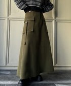 【ジュノア/JUNOAH】のコーデュロイセミフレアカーゴスカート 人気、トレンドファッション・服の通販 founy(ファニー) ファッション Fashion レディースファッション WOMEN スカート Skirt thumbnail オリーブ|ID: prp329100004538365 ipo3291000000032238673