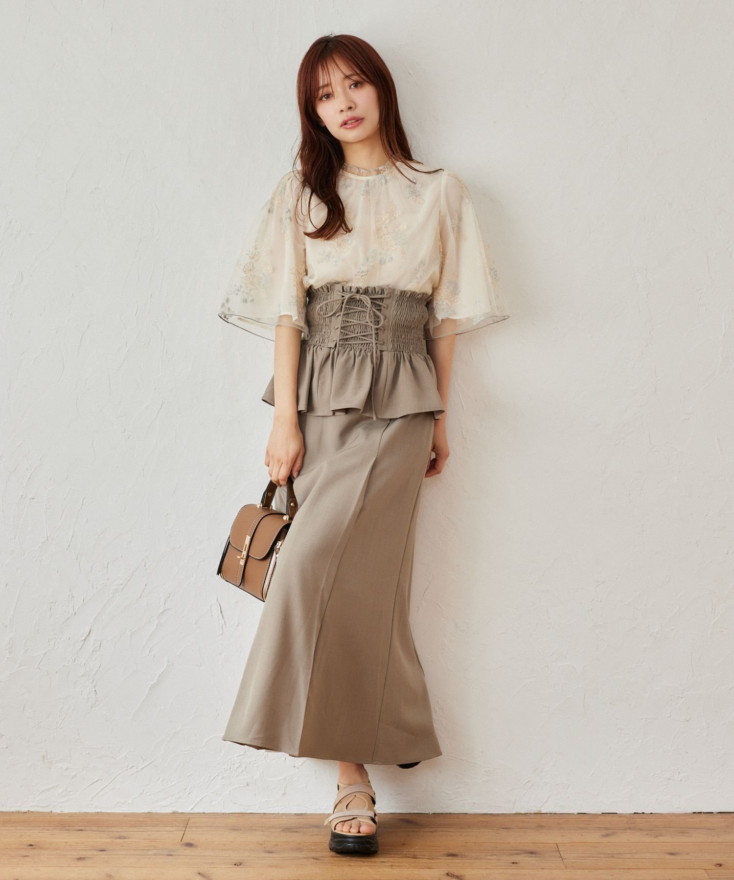 【ミスティ ウーマン/mysty woman】のレースアップコルセットsetスカート 人気、トレンドファッション・服の通販 founy(ファニー) 　ファッション　Fashion　レディースファッション　WOMEN　スカート　Skirt　コルセット　Corset　シャーリング　Shirring　シンプル　Simple　ダブル　Double　ビスチェ　Bustier　フェミニン　Feminine　フレア　Flare　リボン　Ribbon　レース　Race　エレガント 上品　Elegant　 other-1|ID: prp329100004538418 ipo3291000000032068811