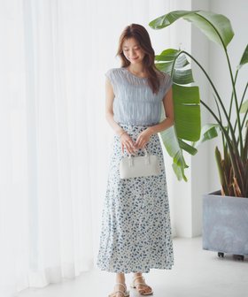 【プロポーション ボディドレッシング/PROPORTION BODY DRESSING】の小花柄マチフレアスカート 人気、トレンドファッション・服の通販 founy(ファニー) ファッション Fashion レディースファッション WOMEN スカート Skirt Aライン/フレアスカート Flared A-Line Skirts フレア Flare プリント Print |ID:prp329100004538439