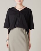 【その他のブランド/Other】のVネック布帛コンビトップス ブラック|ID: prp329100004538467 ipo3291000000032069069