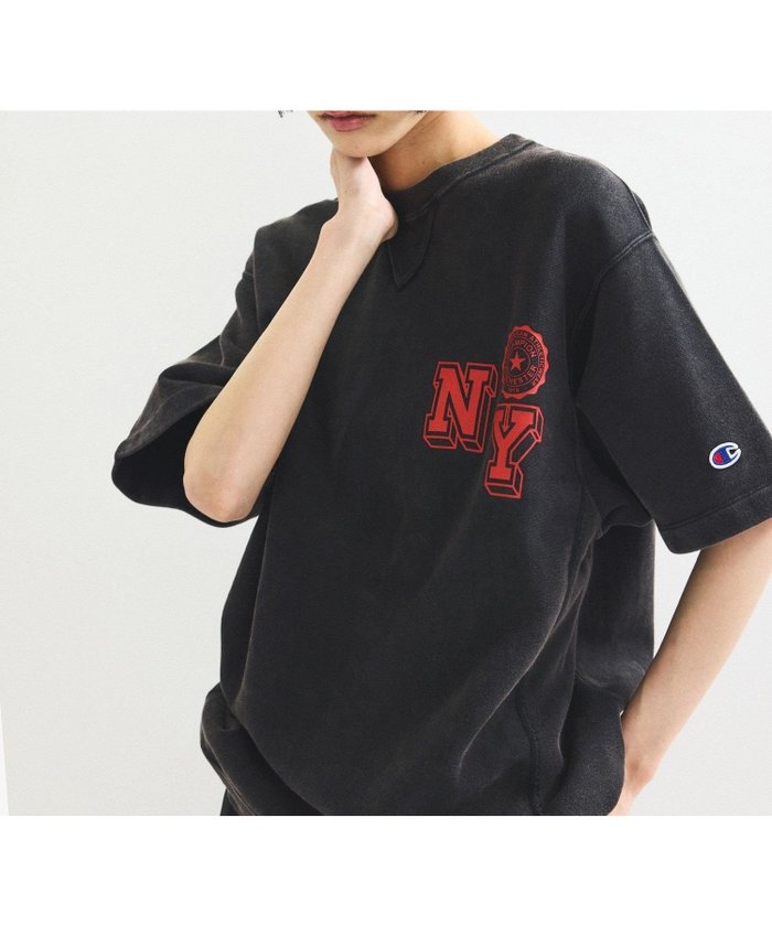 【アダム エ ロペ/ADAM ET ROPE'】の【Champion for ADAM ET ROPE 】EX REVERSE WEAVE SHORT SLEEVE SWEATSHIRT インテリア・キッズ・メンズ・レディースファッション・服の通販 founy(ファニー) https://founy.com/ ファッション Fashion レディースファッション Fashion for Women トップス・カットソー Cut & Sew Tops シャツ・ブラウス・オフィスカジュアル Elegant Blouses & Button-Ups レディースパーカー・カジュアルフーディー Casual Hoodies & Sweatshirts ロングTシャツ・Tシャツ Longline T-Shirts & Tees スウェット・クルーネックトップス Sweatshirts & Crewnecks / Relaxed Fit Sweat Tops 春 Spring スラックス Slacks, Dress Pants デニム Denim, Jeans Material トレンド Trend, Trending Now 定番 Standard, Basic Item ニューヨーク New York, NYC Style パターン Pattern, Design Print プリント Print, Printed Pattern 別注 Limited Edition, Custom Order ワイド Wide, Wide Fit S/S・春夏 SS, Spring/Summer, Warm Season 夏 Summer 2025年 2025 2025春夏・S/S Spring/Summer 2025 SS25 |ID: prp329100004538483 ipo3291000000033601782