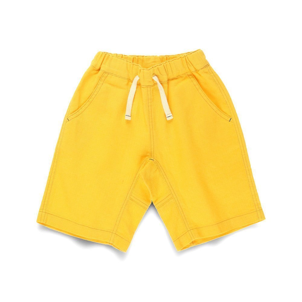 【ブランシェス/branshes / KIDS】の【爽パン / 綿100%】パナマ織りカラーハーフパンツ インテリア・キッズ・メンズ・レディースファッション・服の通販 founy(ファニー) 　ファッション　Fashion　キッズファッション　Fashion for Kids　ボトムス　Bottoms　ハーフ　Half, Half-Length　人気　Popular, Best Seller　夏　Summer　イエロー|ID: prp329100004538487 ipo3291000000033447291