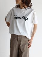 【ラシュッド/LASUD】のオーバーシルエットロゴカットソー 人気、トレンドファッション・服の通販 founy(ファニー) ファッション Fashion レディースファッション WOMEN トップス・カットソー Tops/Tshirt カットソー Cut and Sewn プレート Plate メタル Metal thumbnail ホワイト|ID: prp329100004538520 ipo3291000000032069332
