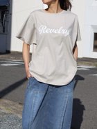 【ラシュッド/LASUD】のオーバーシルエットロゴカットソー 人気、トレンドファッション・服の通販 founy(ファニー) ファッション Fashion レディースファッション WOMEN トップス・カットソー Tops/Tshirt カットソー Cut and Sewn プレート Plate メタル Metal thumbnail グレージュ|ID: prp329100004538520 ipo3291000000032069333