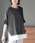 【アールピーエス/rps】のウェーブジャガードレイヤード風ドルマンチュニック 人気、トレンドファッション・服の通販 founy(ファニー) ファッション Fashion レディースファッション Fashion for Women トップス・カットソー Cut & Sew Tops おすすめ Recommended / Our Picks インナー Innerwear ストレッチ Stretch, Stretchy Fabric リラックス Relax, Relaxed Fit thumbnail チャコールグレー|ID: prp329100004538536 ipo3291000000033260878