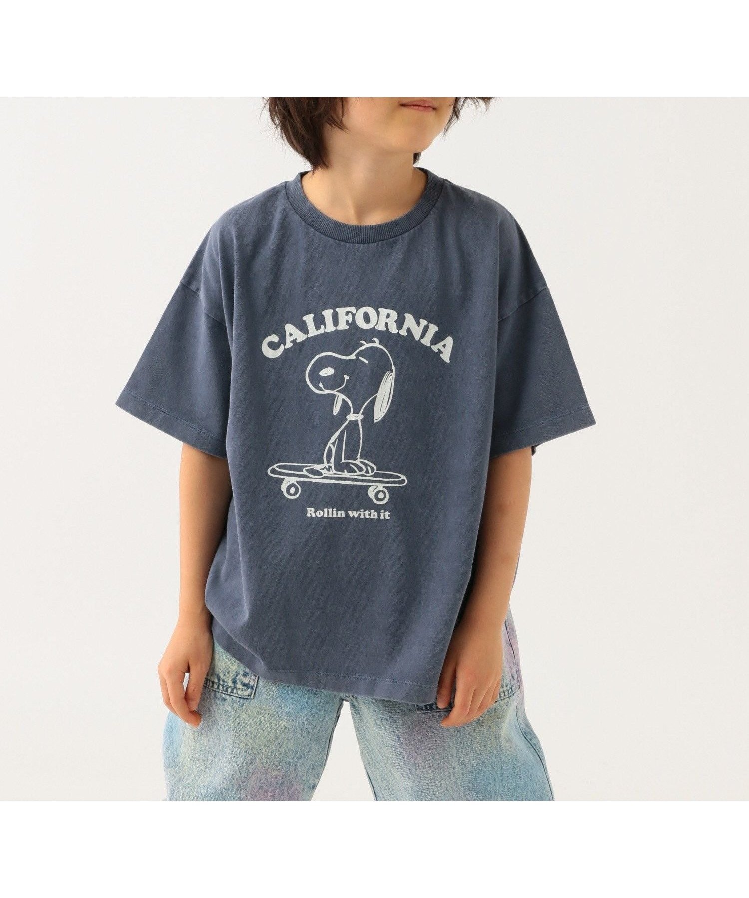 【ベイフロー/BAYFLOW / KIDS】の【PEANUTS×BAYFLOW】ピーナッツアソートTEE(KIDS) インテリア・キッズ・メンズ・レディースファッション・服の通販 founy(ファニー) 　ファッション　Fashion　キッズファッション　KIDS　おすすめ　Recommend　キャラクター　Character　デニム　Denim　プリント　Print　ボトム　Bottom　メンズ　Mens　ヴィンテージ　Vintage　夏　Summer　ネイビー88|ID: prp329100004538588 ipo3291000000032069733