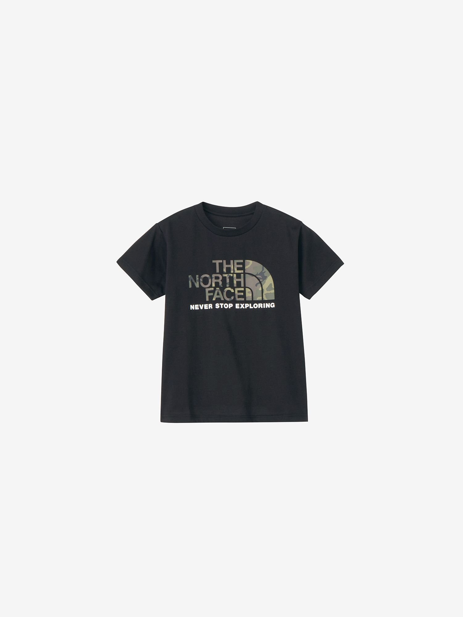 【ザ ノース フェイス/THE NORTH FACE / KIDS】のショートスリーブカモロゴティー(キッズ) インテリア・キッズ・メンズ・レディースファッション・服の通販 founy(ファニー) 　ファッション　Fashion　キッズファッション　KIDS　カモフラージュ　Camouflage　グラフィック　Graphic　シンプル　Simple　半袖　Short Sleeve　ブラック2|ID: prp329100004538595 ipo3291000000032303979