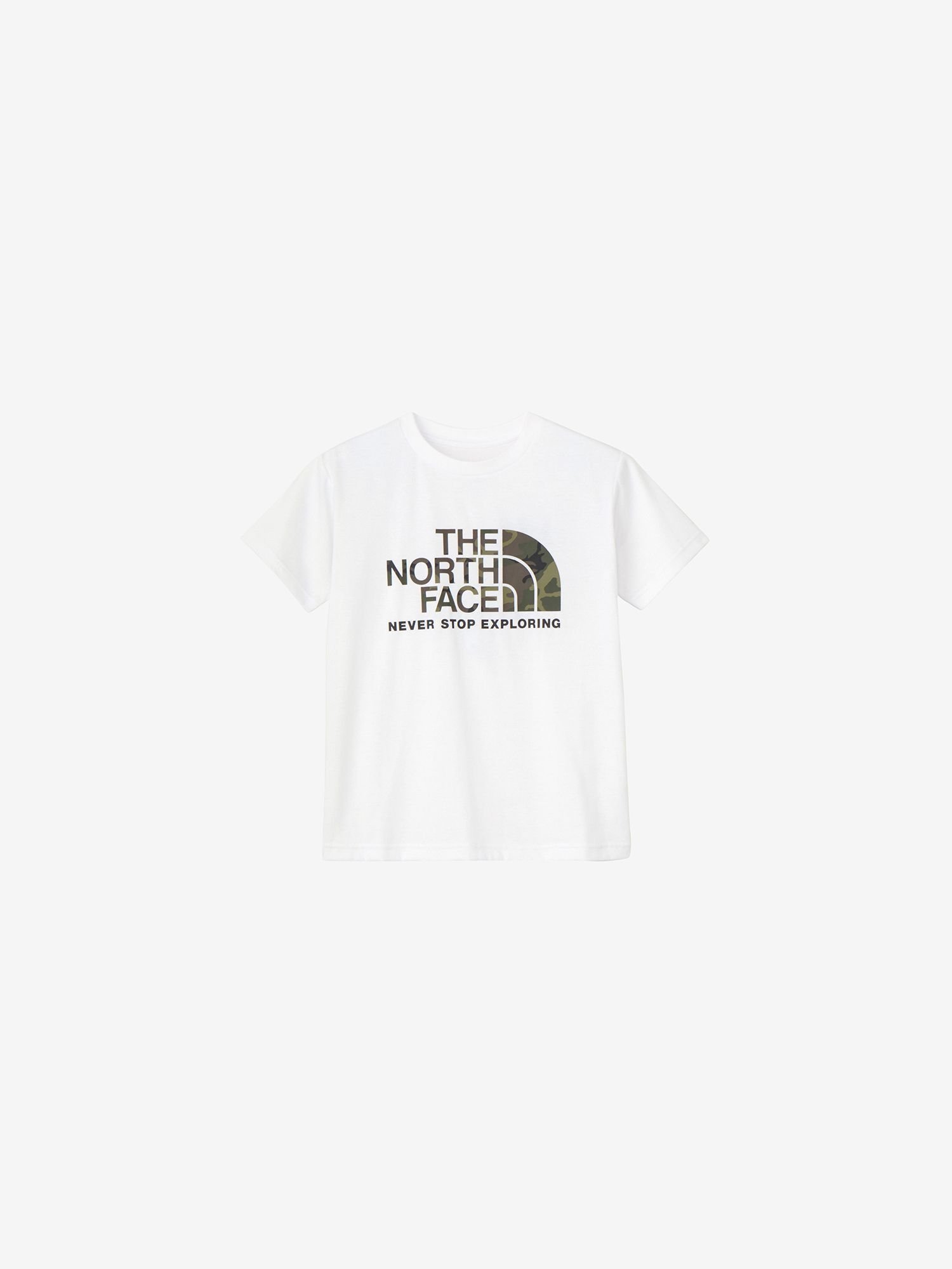 【ザ ノース フェイス/THE NORTH FACE / KIDS】のショートスリーブカモロゴティー(キッズ) インテリア・キッズ・メンズ・レディースファッション・服の通販 founy(ファニー) 　ファッション　Fashion　キッズファッション　KIDS　カモフラージュ　Camouflage　グラフィック　Graphic　シンプル　Simple　半袖　Short Sleeve　ホワイト2|ID: prp329100004538595 ipo3291000000032303980