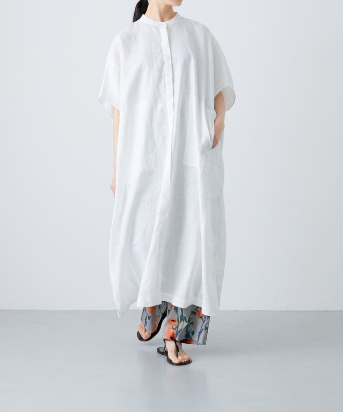 【かぐれ/kagure / URBAN RESEARCH】のリネンスクエアワンピース インテリア・キッズ・メンズ・レディースファッション・服の通販 founy(ファニー) https://founy.com/ ファッション Fashion レディースファッション WOMEN ワンピース Dress 2025年 2025 2025春夏・S/S Ss,Spring/Summer,2025 シンプル Simple スタンド Stand スリット Slit ポケット Pocket リネン Linen ワイド Wide エレガント 上品 Elegant 夏 Summer S/S・春夏 Ss・Spring/Summer 羽織 Haori |ID: prp329100004538639 ipo3291000000032069931