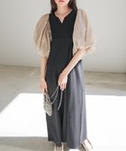 【バブ ブージュルード/Bab Bou Jeloud】の【低身長向けサイズあり】袖ボリュームポンチワンピース 人気、トレンドファッション・服の通販 founy(ファニー) ファッション Fashion レディースファッション WOMEN ワンピース Dress オーガンジー Organdy シアー Sheer スリーブ Sleeve おすすめ Recommend thumbnail BLACK|ID: prp329100004538642 ipo3291000000032069945