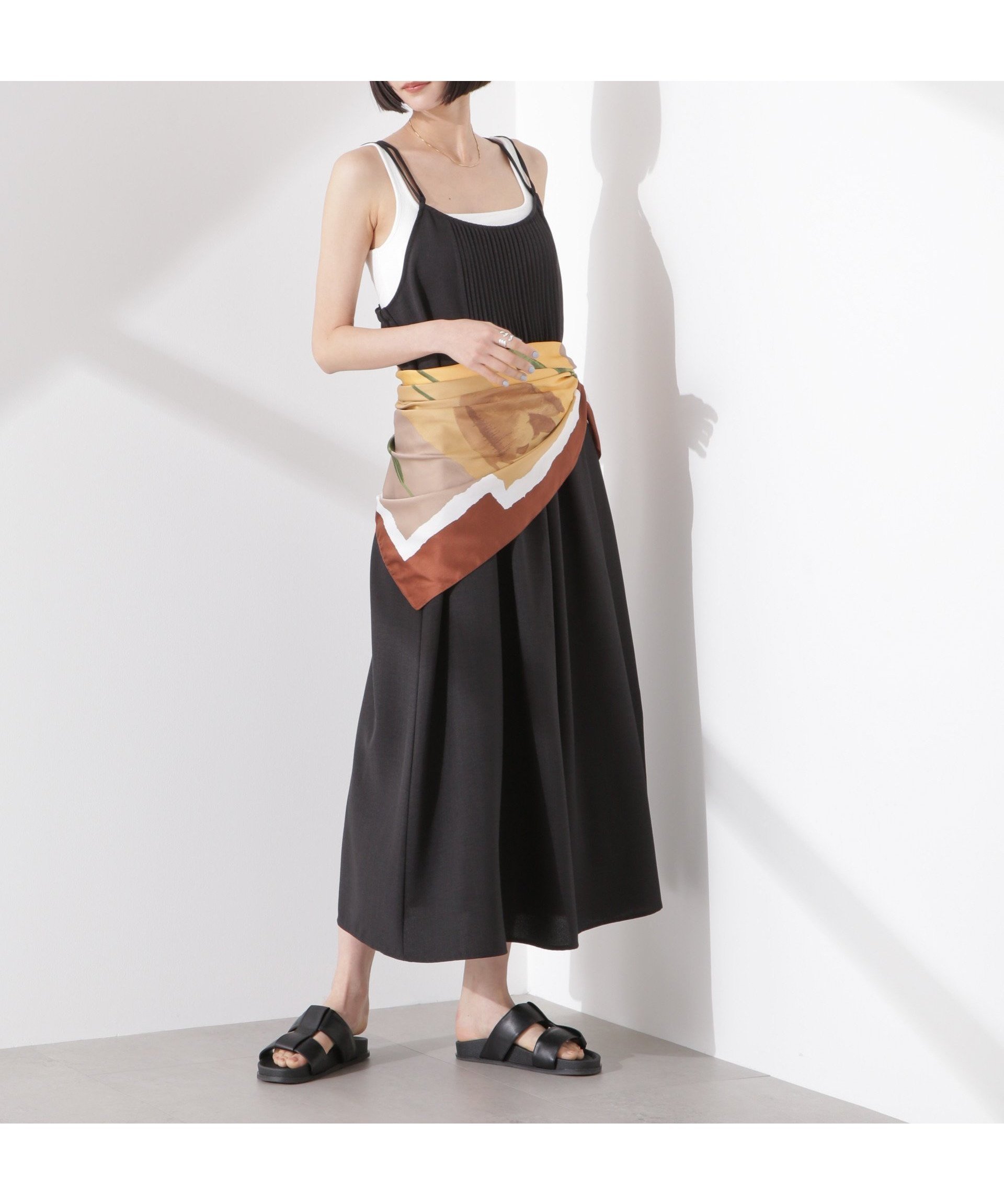 【ナノ ユニバース/nano universe】のフロントピンタックキャミソールワンピース 人気、トレンドファッション・服の通販 founy(ファニー) 　ファッション　Fashion　レディースファッション　WOMEN　ワンピース　Dress　インナー　Inner　ウォッシャブル　Washable　秋　Autumn/Fall　キャミ　Cami　キャミソール　Camisole　ジャケット　Jacket　タンク　Tank　フェミニン　Feminine　フレア　Flare　フロント　Front　ベーシック　Basic　リネン　Linen　おすすめ　Recommend　夏　Summer　2025年　2025　2025春夏・S/S　Ss,Spring/Summer,2025　 other-1|ID: prp329100004538681 ipo3291000000032315955