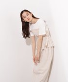 【エヌ ナチュラルビューティーベーシック/N.Natural Beauty basic】のドロストコードドッキングワンピース 人気、トレンドファッション・服の通販 founy(ファニー) ファッション Fashion レディースファッション Fashion for Women ワンピース Dresses ギャザー Gathered, Ruffled コンビ Combo, Combination Style タフタ Taffeta, Structured Fabric ドッキング Docking, Mixed Material バランス Balance, Style Balance ペプラム Peplum, Flared Hem リラックス Relax, Relaxed Fit thumbnail エクリュ1|ID: prp329100004538687 ipo3291000000032751950
