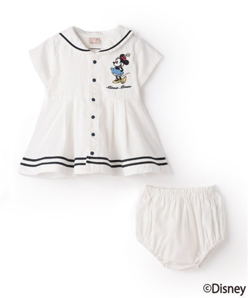 【その他のブランド/Other】の【Disney】セーラーOPセットアップ インテリア・キッズ・メンズ・レディースファッション・服の通販 founy(ファニー) 　ファッション　Fashion　キッズファッション　Fashion for Kids　セットアップ　Set-Up, Coordinated Outfit　セパレート　Separate, Two-Piece　トレンド　Trend, Trending Now　ポケット　Pocket, Pocket Detail　レギンス　Leggings, Stretch Pants　オフ ホワイト|ID: prp329100004538729 ipo3291000000032710357