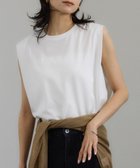 【サロン アダム エ ロペ/SALON adam et rope'】のプリマベールショルダータックノースリーブプルオーバー UVケア・洗える ホワイト(10)|ID: prp329100004538745 ipo3291000000032645668