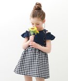 【デビロック/devirock / KIDS】のオフショル ドッキングワンピース 002-ネイビー-ギンガム|ID: prp329100004538746 ipo3291000000032070428