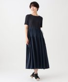 【アフタヌーンティー リビング/Afternoon Tea LIVING】のカットコンビワンピース 人気、トレンドファッション・服の通販 founy(ファニー) ファッション Fashion レディースファッション WOMEN ワンピース Dress アクセサリー Accessories エレガント 上品 Elegant シンプル Simple ドローコード Draw Cord ネックレス Necklace バランス Balance ヘムライン Hemline thumbnail ネイビー|ID: prp329100004538766 ipo3291000000032070549