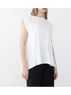 【ラシュッド/LASUD】のNORITAKE 80/Cotton smooth タックショルダーカットソー オフホワイト|ID: prp329100004538770 ipo3291000000033565170