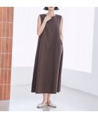 【コーエン/COEN】のリネンライクフレアワンピース DK.BROWN|ID: prp329100004538783 ipo3291000000032625279