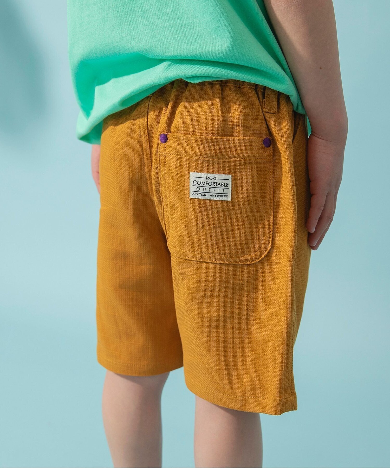 【その他のブランド/Other】のサマーエール プリペラパンツ 5分丈 インテリア・キッズ・メンズ・レディースファッション・服の通販 founy(ファニー) 　ファッション　Fashion　キッズファッション　KIDS Children’s Clothing　ボトムス　Bottoms/Kids　おすすめ　Recommend　アウトドア　Outdoor　サマー　Summer　シンプル　Simple　夏　Summer　定番　Standard　マスタード|ID: prp329100004538804 ipo3291000000032626319