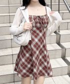 【イング/INGNI】のチェック柄ミニキャミワンピース 人気、トレンドファッション・服の通販 founy(ファニー) ファッション Fashion レディースファッション Fashion for Women ワンピース Dresses キャミソールワンピース Camisole Dresses インナー Innerwear カーディガン Cardigan, Knitwear ガーリー Girly, Feminine Style ジップ Zip, Zipper スマホ Smartphone, Mobile Device チェック Check, Plaid, Tartan バランス Balance, Style Balance おすすめ Recommended / Our Picks thumbnail ブラウン/チェック|ID: prp329100004538823 ipo3291000000032729550