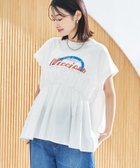 【コーエン/COEN】の布帛ドッキングコットンロゴプリントT OFF WHITE|ID: prp329100004538852 ipo3291000000032624268