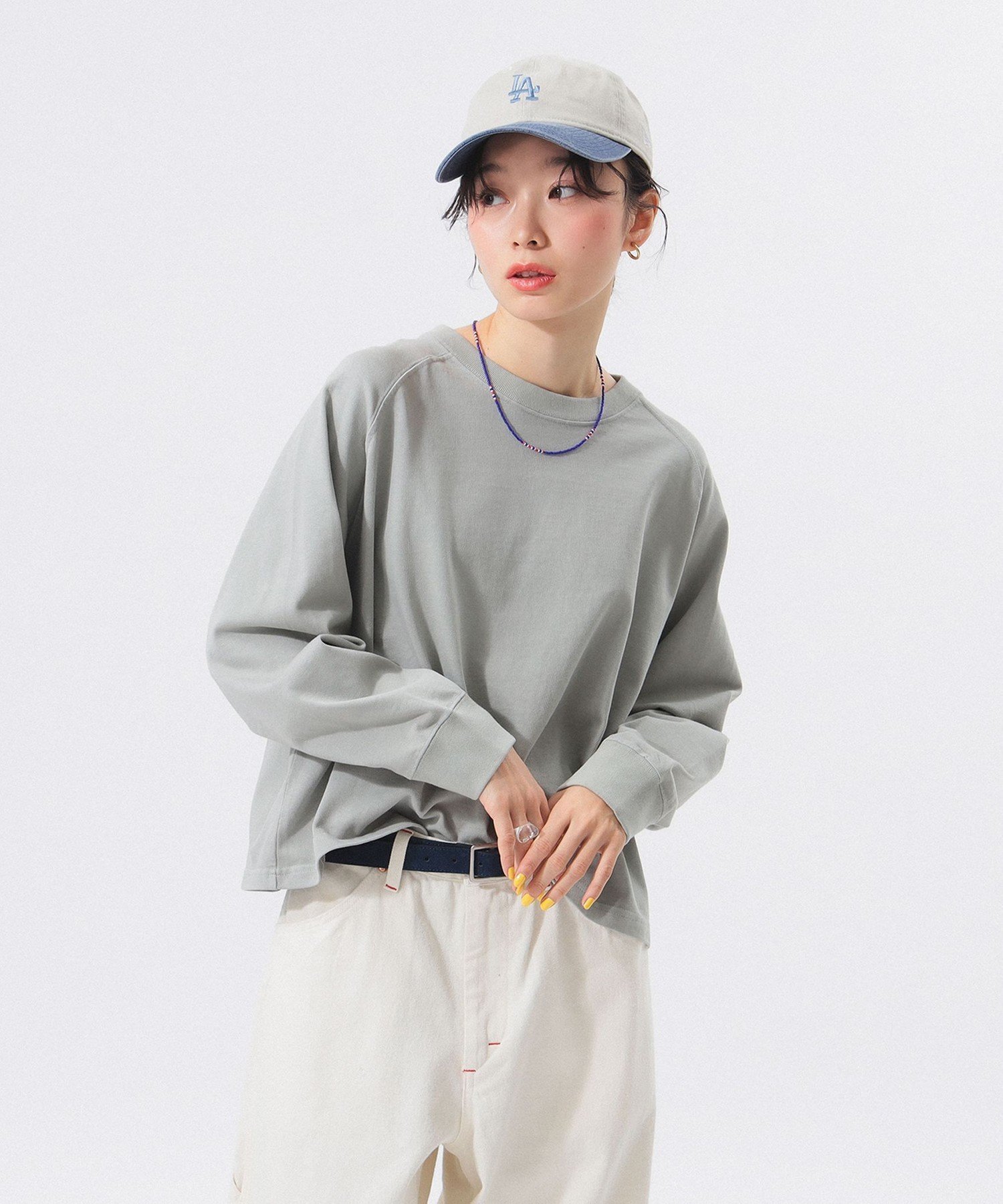 【ビームス ウイメン/BEAMS】の【別注】SCREEN STARS / 天竺 ラグラン Tシャツ インテリア・キッズ・メンズ・レディースファッション・服の通販 founy(ファニー) 　ファッション　Fashion　レディースファッション　Fashion for Women　トップス・カットソー　Cut & Sew Tops　シャツ・ブラウス・オフィスカジュアル　Elegant Blouses & Button-Ups　ロングTシャツ・Tシャツ　Longline T-Shirts & Tees　おすすめ　Recommended / Our Picks　インナー　Innerwear　ジャケット　Jacket, Outerwear　ストレート　Straight, Straight Cut　スリーブ　Sleeve, Long Sleeve / Short Sleeve　パーカー　Hoodie, Parka　リラックス　Relax, Relaxed Fit　別注　Limited Edition, Custom Order　無地　Plain, Solid Color　長袖　Long Sleeve, Full Sleeve　ASH_GREY|ID: prp329100004538857 ipo3291000000032726489