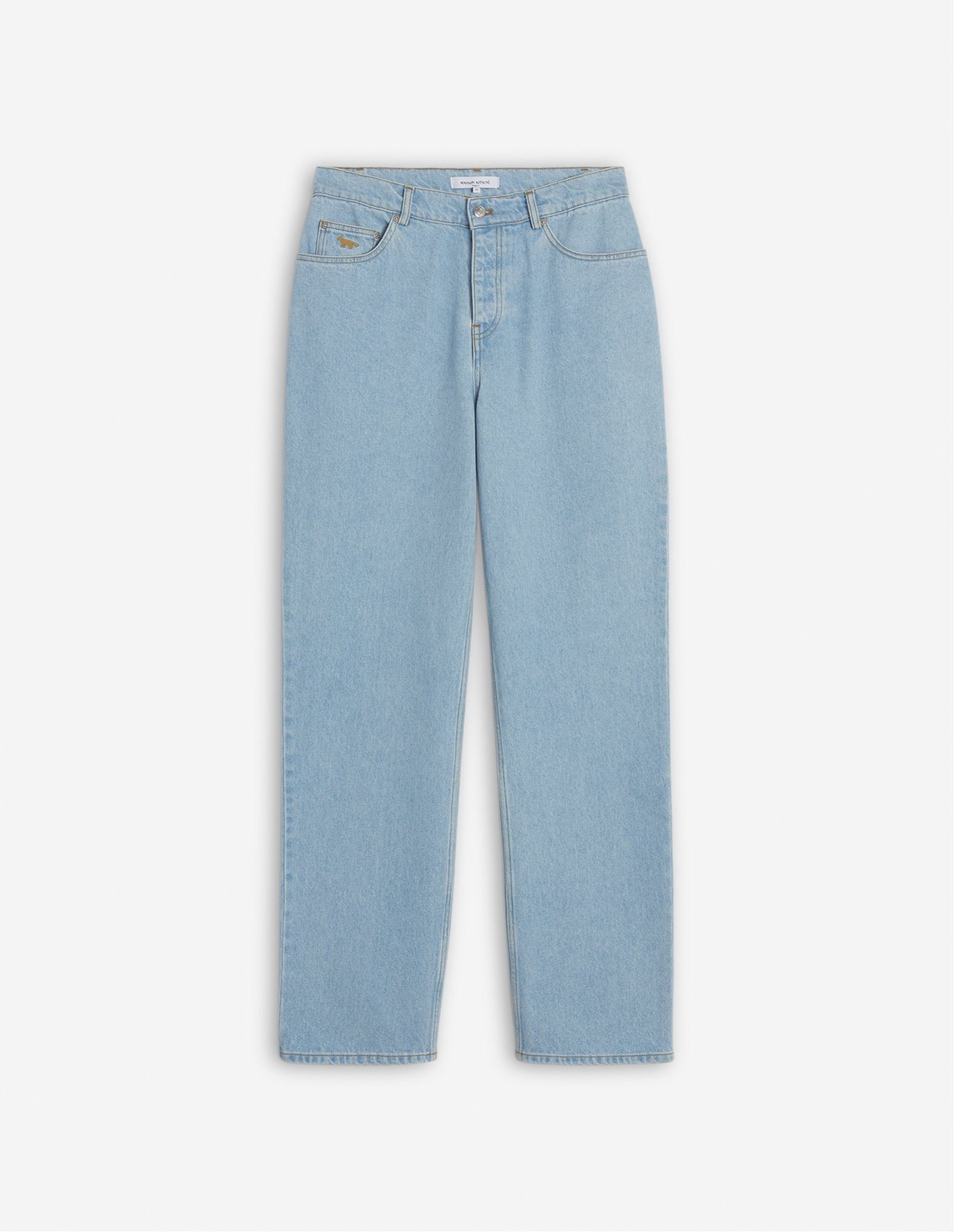 【メゾン キツネ/MAISON KITSUNE / MEN】のMaison Kitsune/RELAXED DENIM JEANS インテリア・キッズ・メンズ・レディースファッション・服の通販 founy(ファニー) 　ファッション　Fashion　メンズファッション　Fashion for Men　ウォッシュ　Washed Finish　ジーンズ　Jeans, Denim Pants　デニム　Denim, Jeans Material　フィット　Fit, Slim Fit　ポケット　Pocket, Pocket Detail　メタル　Metal, Metal Parts　リラックス　Relax, Relaxed Fit　ループ　Loop, Loop Knit　夏　Summer　S/S・春夏　SS, Spring/Summer, Warm Season　LIGHT WASH|ID: prp329100004538883 ipo3291000000033282771