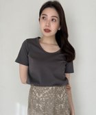 【アニュアンス/anuans】のシルクタッチコットンUネックT 人気、トレンドファッション・服の通販 founy(ファニー) ファッション Fashion レディースファッション Fashion for Women シルク Silk, 100% Silk シルケット Silket, Silky Cotton 定番 Standard, Basic Item プレート Plate, Dish ベーシック Basic, Essential 2024年 2024 2024春夏・S/S Spring/Summer 2024 SS24 エレガント 上品 Elegant thumbnail CHARCOALGREY|ID: prp329100004538928 ipo3291000000033670320
