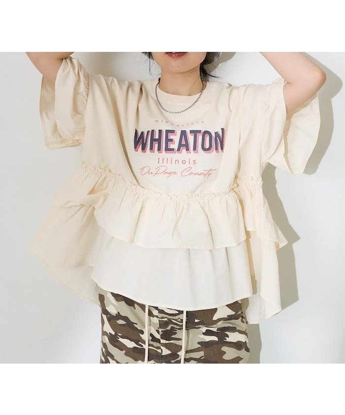 【フリークスストア/FREAK'S STORE】のティアードフリル ロゴ切替Tシャツ 25SS インテリア・キッズ・メンズ・レディースファッション・服の通販 founy(ファニー) https://founy.com/ ファッション Fashion レディースファッション WOMEN トップス・カットソー Tops/Tshirt シャツ/ブラウス Shirts/Blouses ロング / Tシャツ T-Shirts 2025年 2025 2025春夏・S/S Ss,Spring/Summer,2025 シンプル Simple バランス Balance フェミニン Feminine フリル Frills ボトム Bottom 切替 Switching 夏 Summer 定番 Standard S/S・春夏 Ss・Spring/Summer |ID: prp329100004538952 ipo3291000000032357467