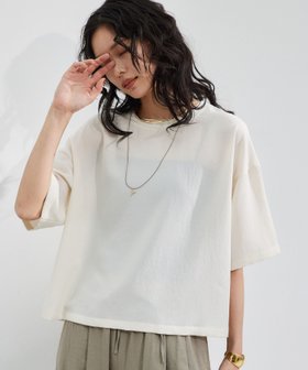 【バンヤードストーム/BARNYARDSTORM】のポプリン半袖Tブラウス 人気、トレンドファッション・服の通販 founy(ファニー) ファッション Fashion レディースファッション WOMEN トップス・カットソー Tops/Tshirt シャツ/ブラウス Shirts/Blouses おすすめ Recommend シアー Sheer スポーティ Sporty フレア Flare 人気 Popularity 半袖 Short Sleeve ビジネス 仕事 通勤 Business |ID:prp329100004539041