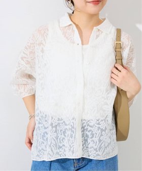 【スローブ イエナ/SLOBE IENA】のレースニットシャツ 人気、トレンドファッション・服の通販 founy(ファニー) ファッション Fashion レディースファッション Ladies' Fashion Online トップス・カットソー Tops/Tshirt ニット Knit Tops シャツ/ブラウス Shirts/Blouses 2025年 2025 2025春夏・S/S Ss,Spring/Summer,2025 おすすめ Recommend シアー Sheer シンプル Simple タンク Tank デニム Denim リネン Linen リーフ Leaf レース Race 透かし Watermark |ID:prp329100004539046