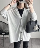【その他のブランド/Other】のオーバーサイズ シアー ニット カーディガン 人気、トレンドファッション・服の通販 founy(ファニー) ファッション Fashion レディースファッション WOMEN トップス・カットソー Tops/Tshirt ニット Knit Tops カーディガン Cardigans おすすめ Recommend カーディガン Cardigan シアー Sheer バランス Balance ベーシック Basic ボトム Bottom 長袖 Long Sleeve thumbnail ライトグレー|ID: prp329100004539062 ipo3291000000032072201