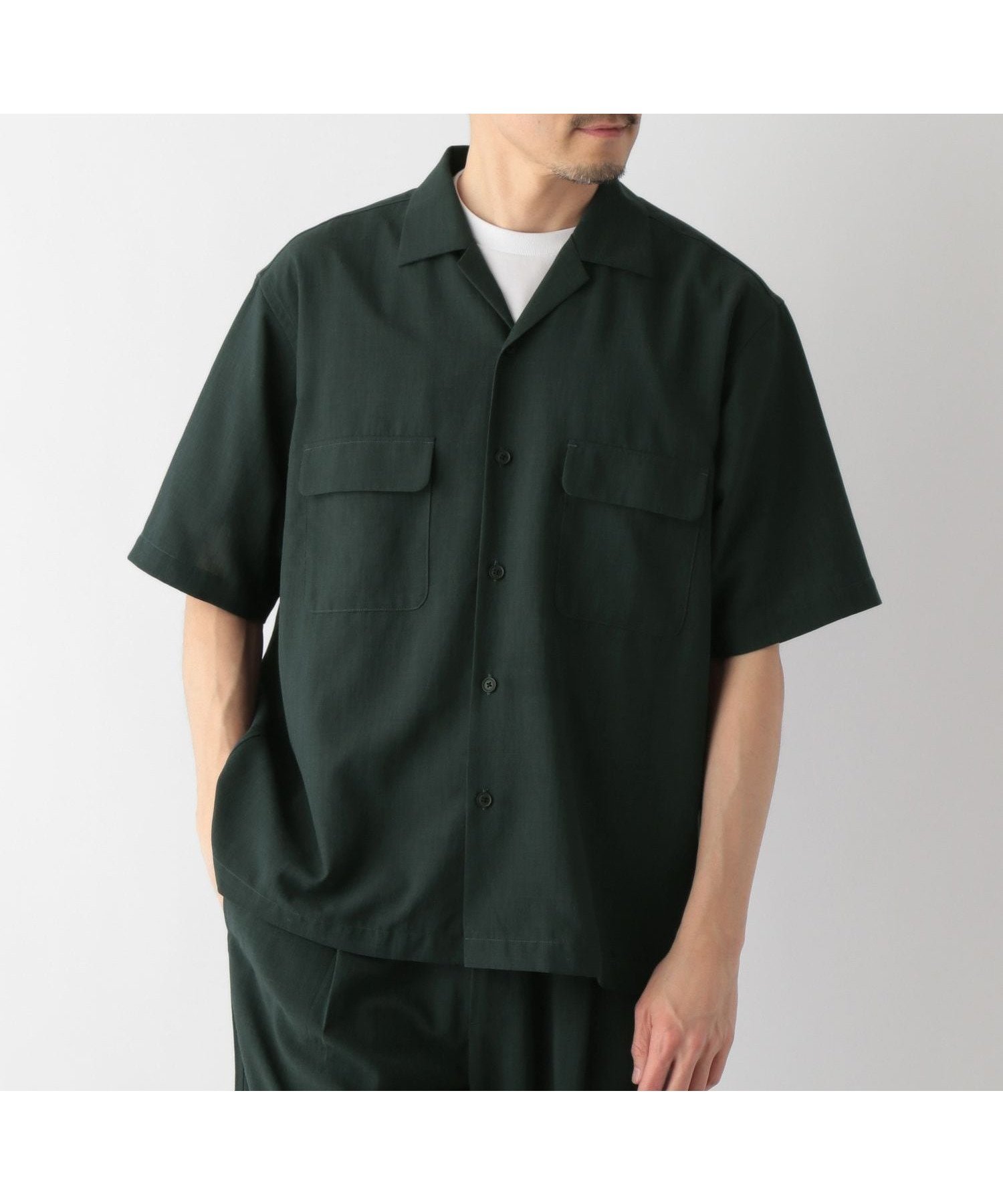 【グローバルワーク/GLOBAL WORK / MEN】の爽快DRYタッチシャツ/一部店舗限定/324960 インテリア・キッズ・メンズ・レディースファッション・服の通販 founy(ファニー) 　ファッション　Fashion　メンズファッション　MEN　おすすめ　Recommend　セットアップ　Set Up　フラップ　Flap　ボックス　Box　ポケット　Pocket　リネン　Linen　吸水　Water Absorption　夏　Summer　グリーン78|ID: prp329100004539063 ipo3291000000032448973