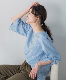 【ロートレ アモン/LAUTRE AMONT】の【WEB限定】クールマックスサッカーブラウス≪洗濯機で洗える≫ 人気、トレンドファッション・服の通販 founy(ファニー) ファッション Fashion レディースファッション Ladies' Fashion Online トップス・カットソー Tops/Tshirt シャツ/ブラウス Shirts/Blouses 洗える Washable 秋 Autumn/Fall コンシャス Conscious 今季 This Season 吸水 Water Absorption サッカー Soccer ストレート Straight ボトム Bottom メタル Metal おすすめ Recommend 夏 Summer |ID:prp329100004539069